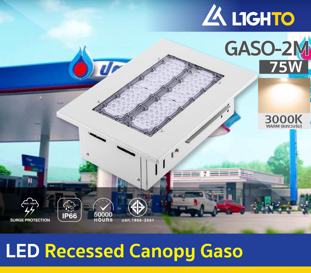 LED Recessed Downlight Canopy Gaso